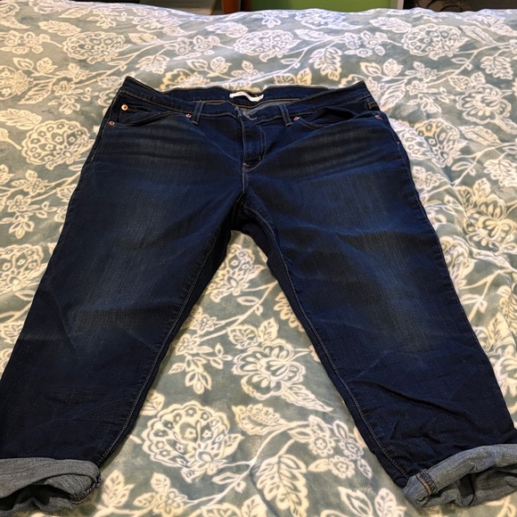 Levi’s Dark Blue Boyfriend Jeans - Picture 1 of 5
